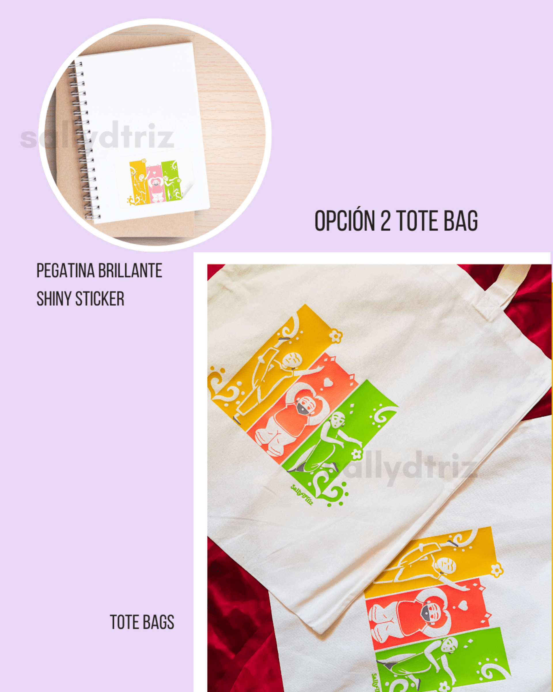 Tote Bag, estuche y pegatina de Shin Chan - 3