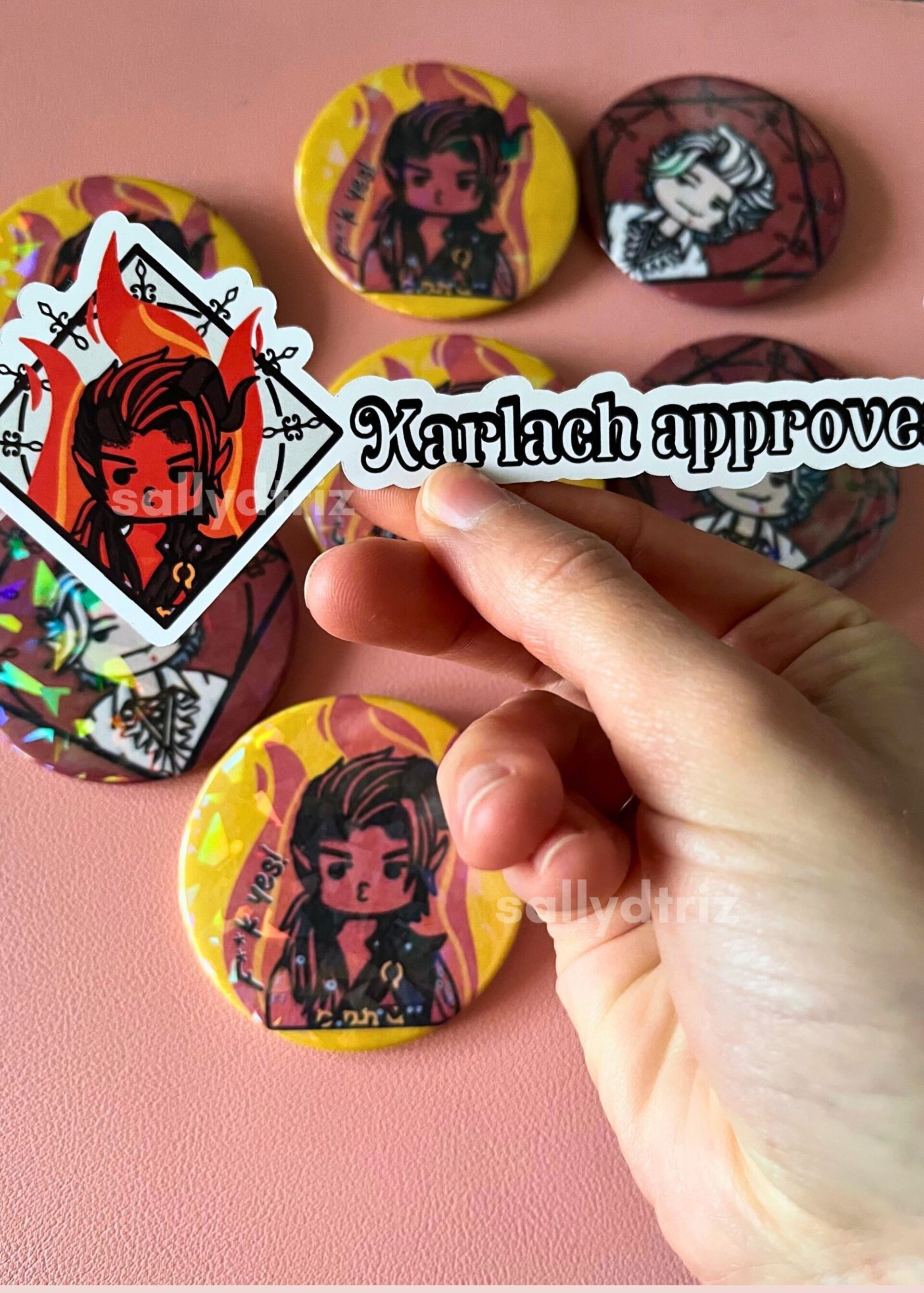 LLaveros móvil Baldur's gate 3 Karlach Astarion / Phone charms - 4