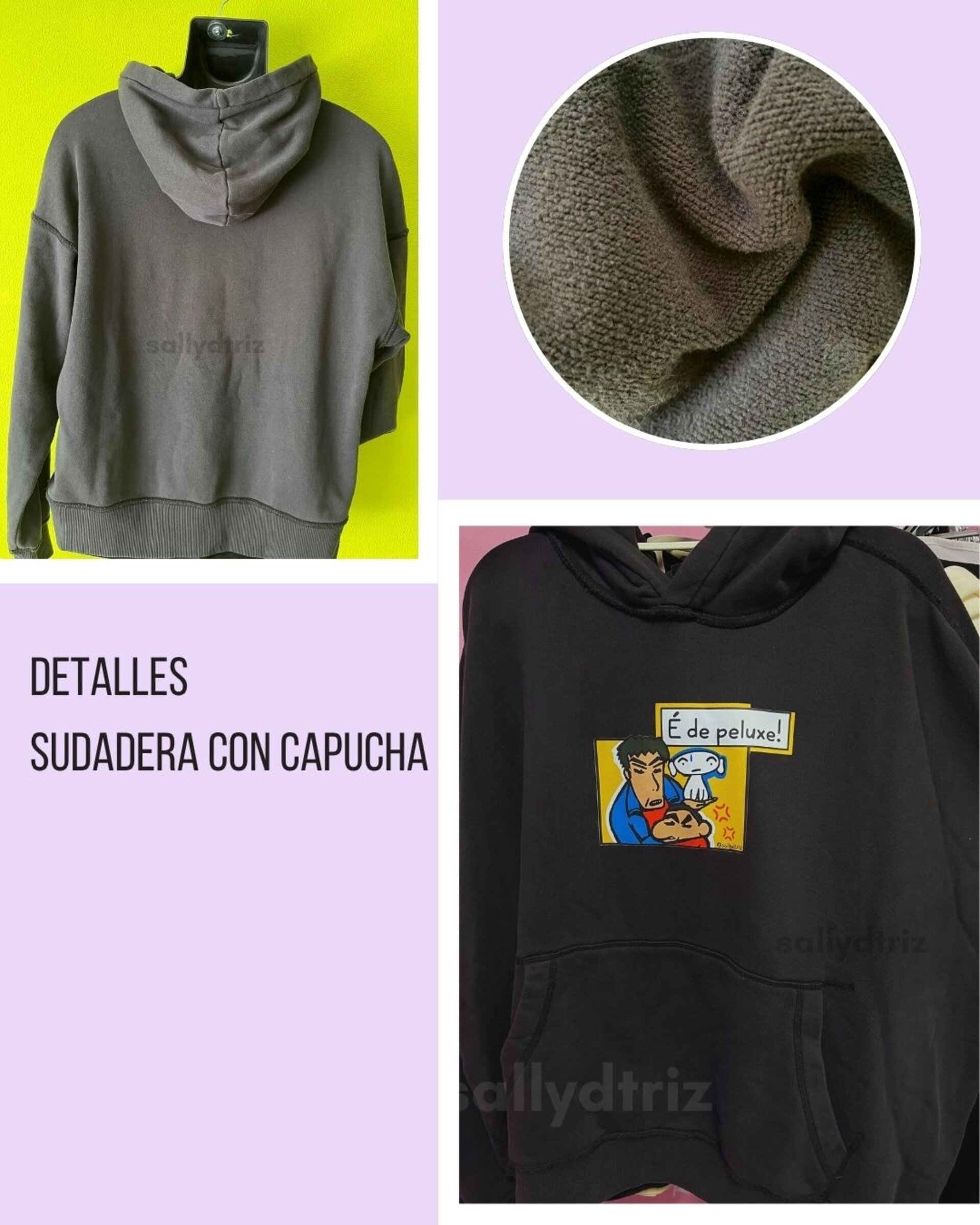 Camisetas y sudaderas NEGRAS É de peluxe Shin Chan - 4