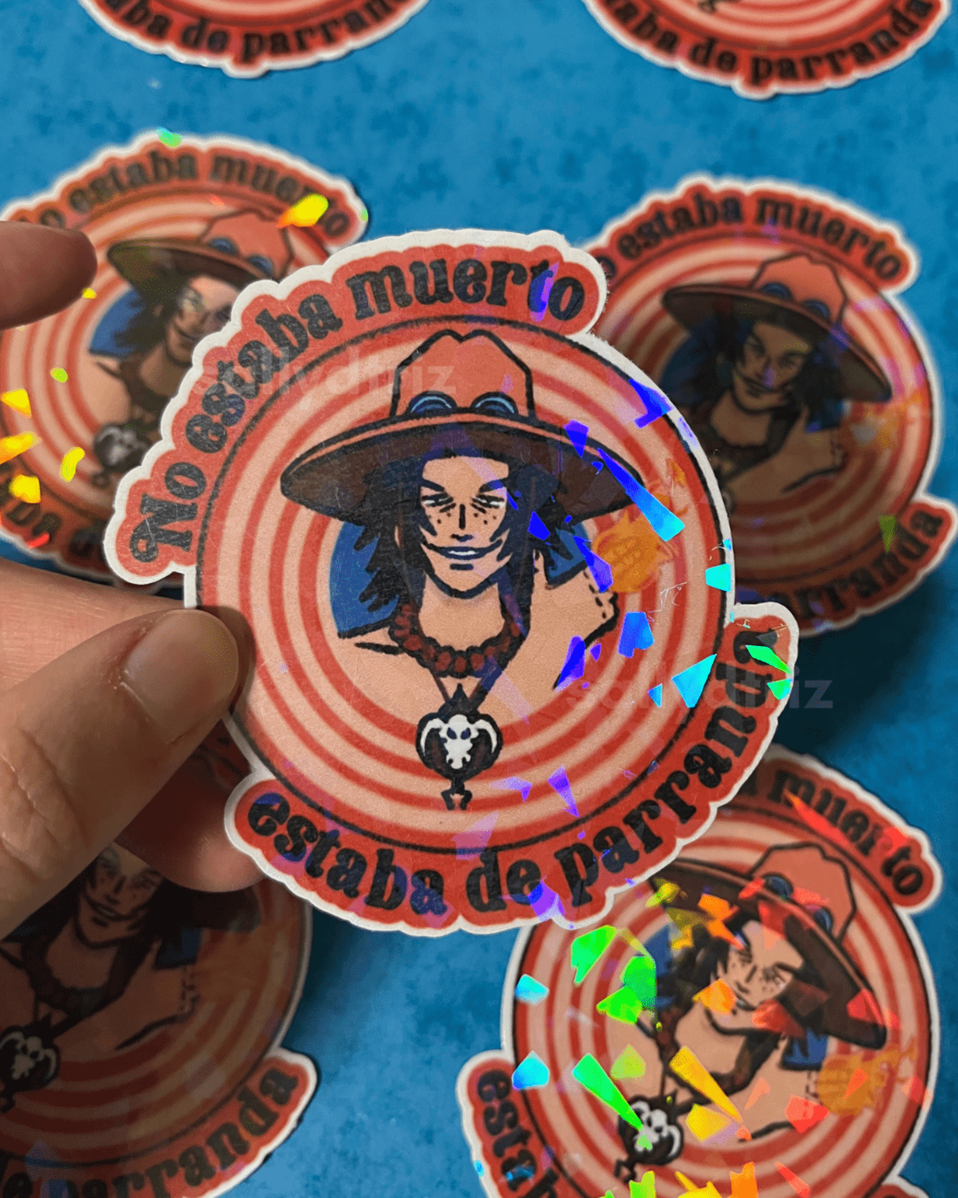 Pegatinas Ace One Piece - 1