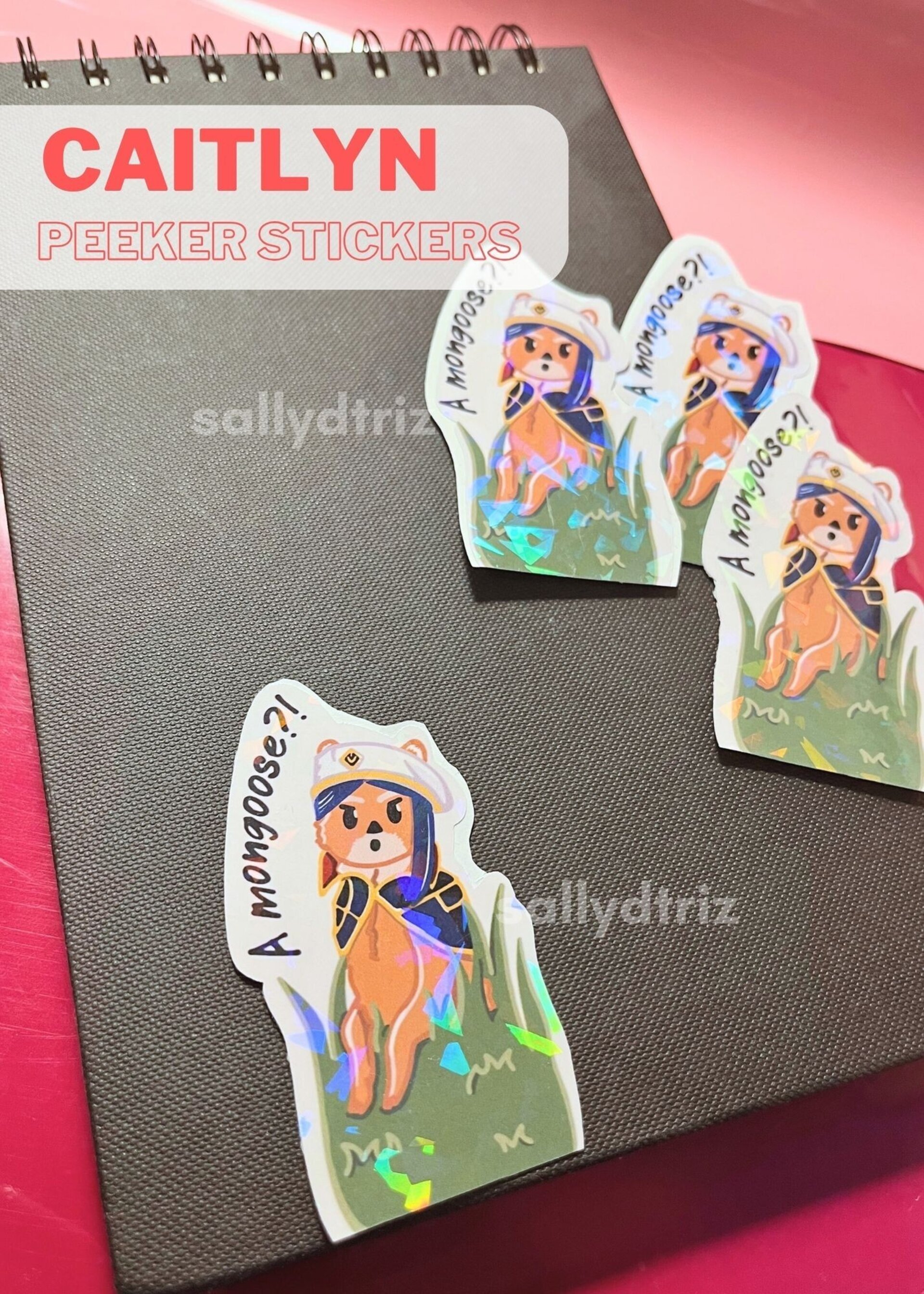 Pegatinas Caitlyn mongoose Arcane peeker sticker - 4