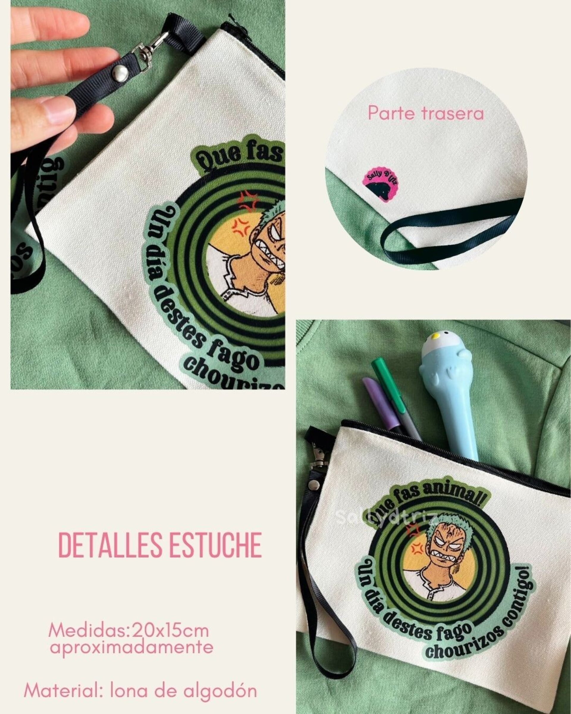 Tote Bag, estuche y pegatina de Zoro - 2