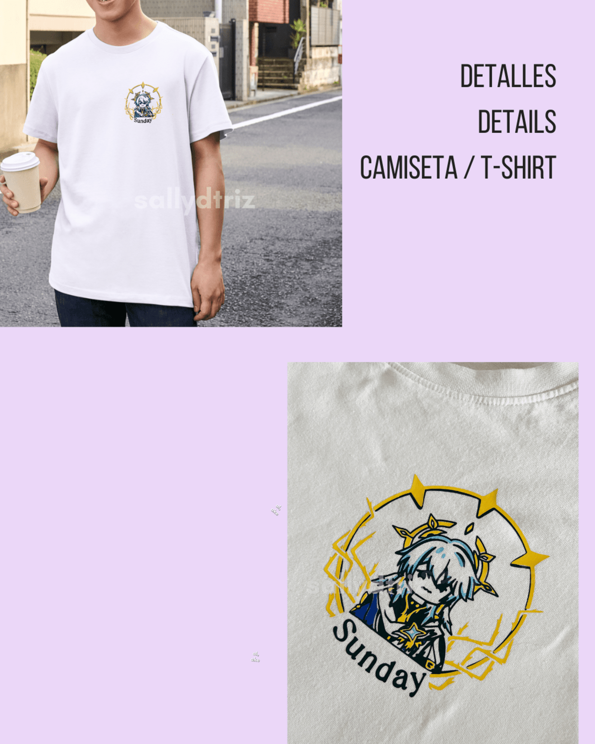 Camiseta y sudadera Sunday- Honkai Star Rail- Tshirt sweatshirt - 4