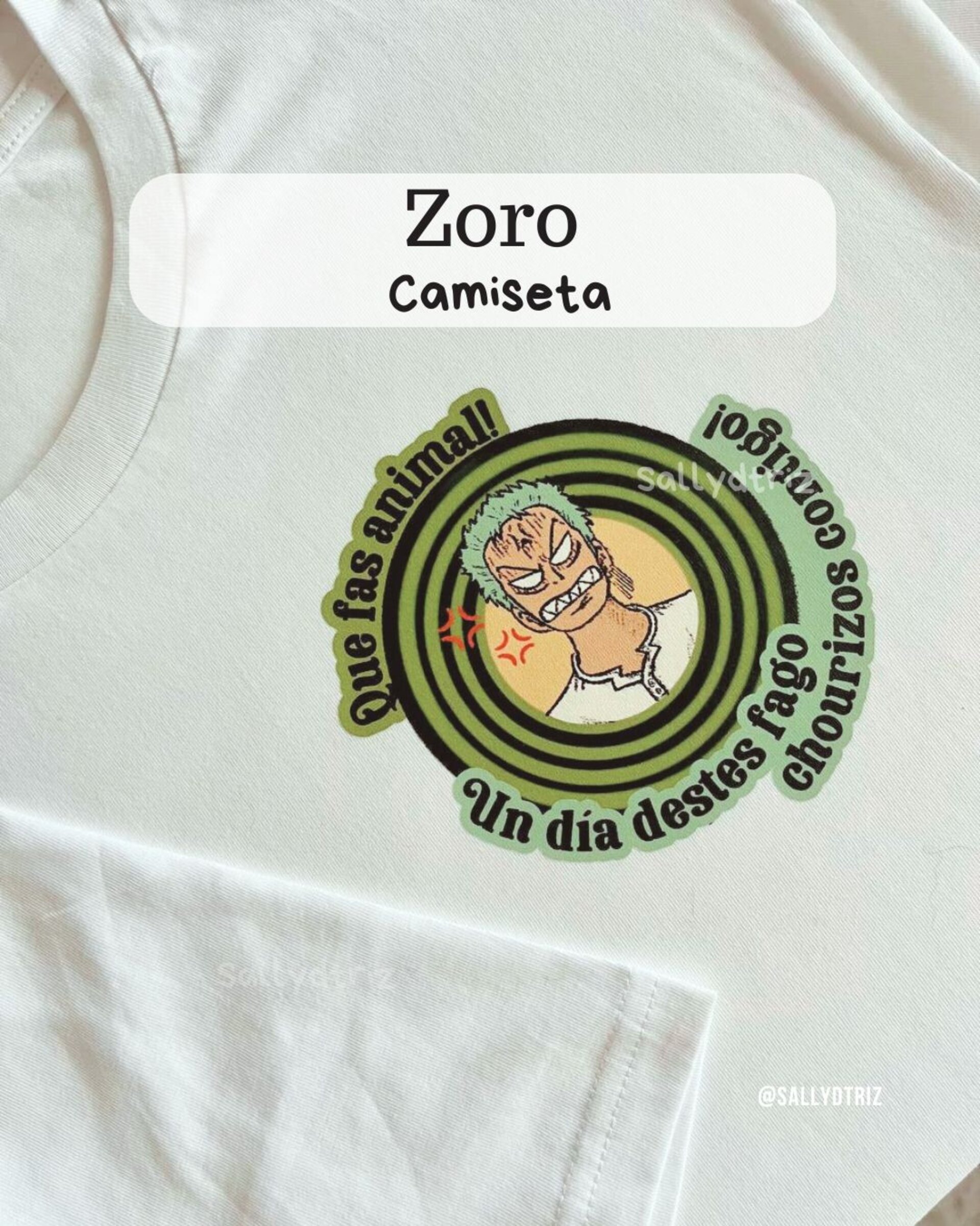 Zoro camisetas Varios COLORES - 3