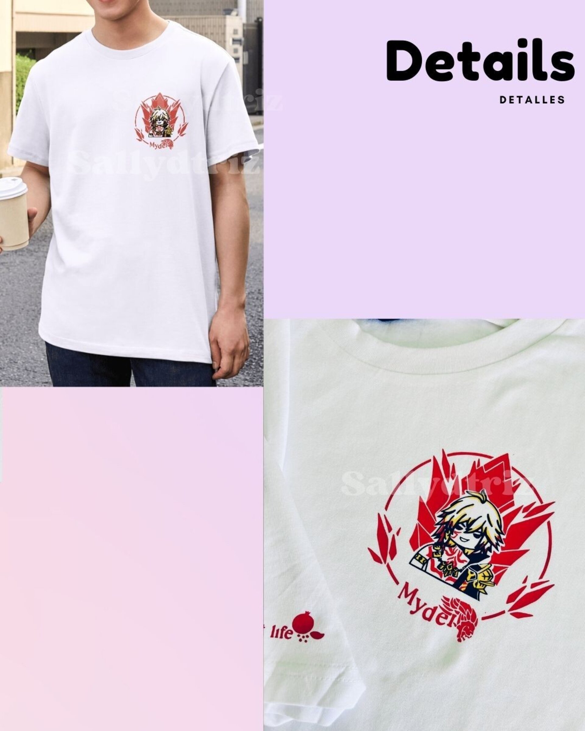 Camiseta y sudadera Mydei Honkai Tshirt sweatshirt - 2