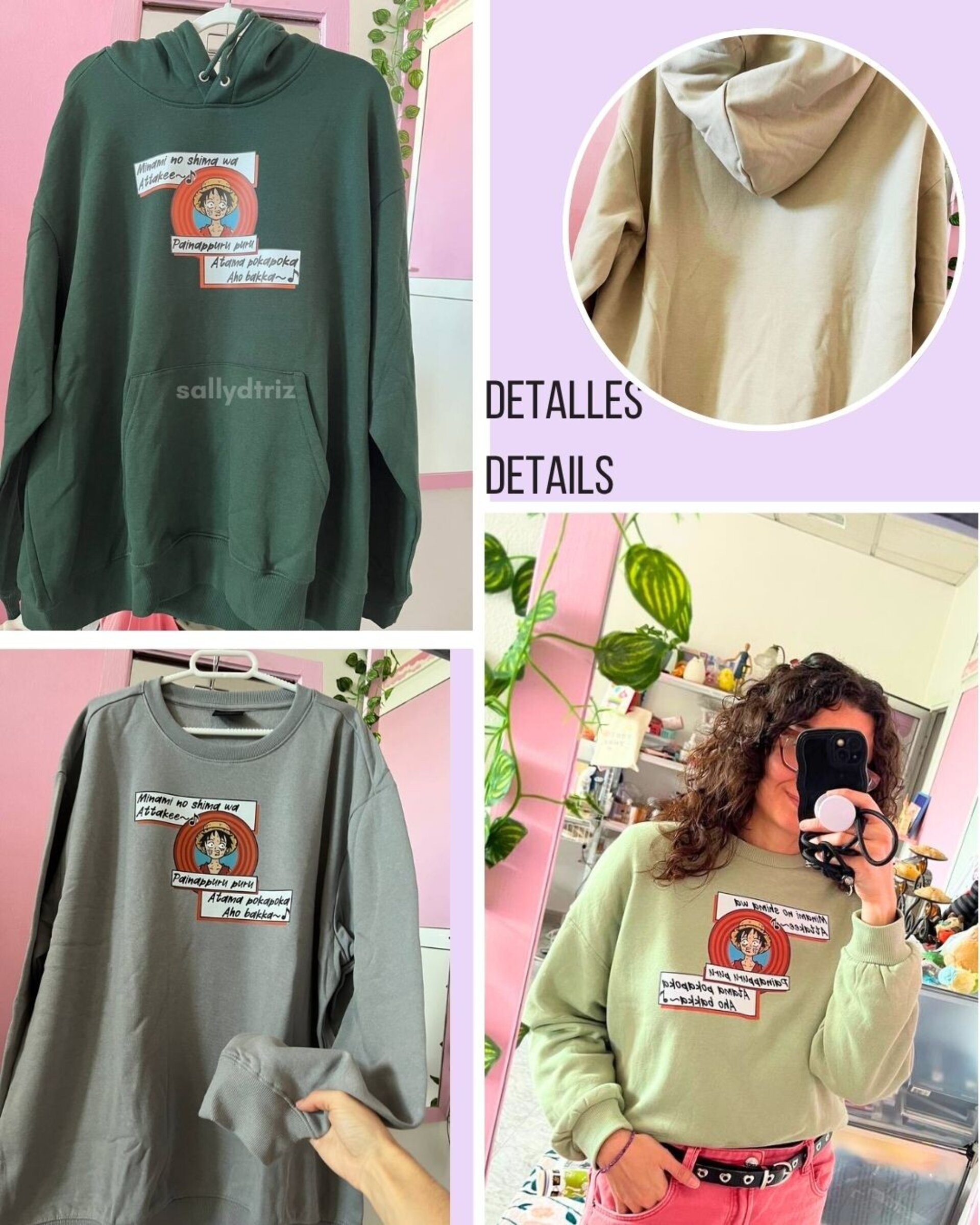 Luffy sudaderas varios colores/ sweatshirts - 3