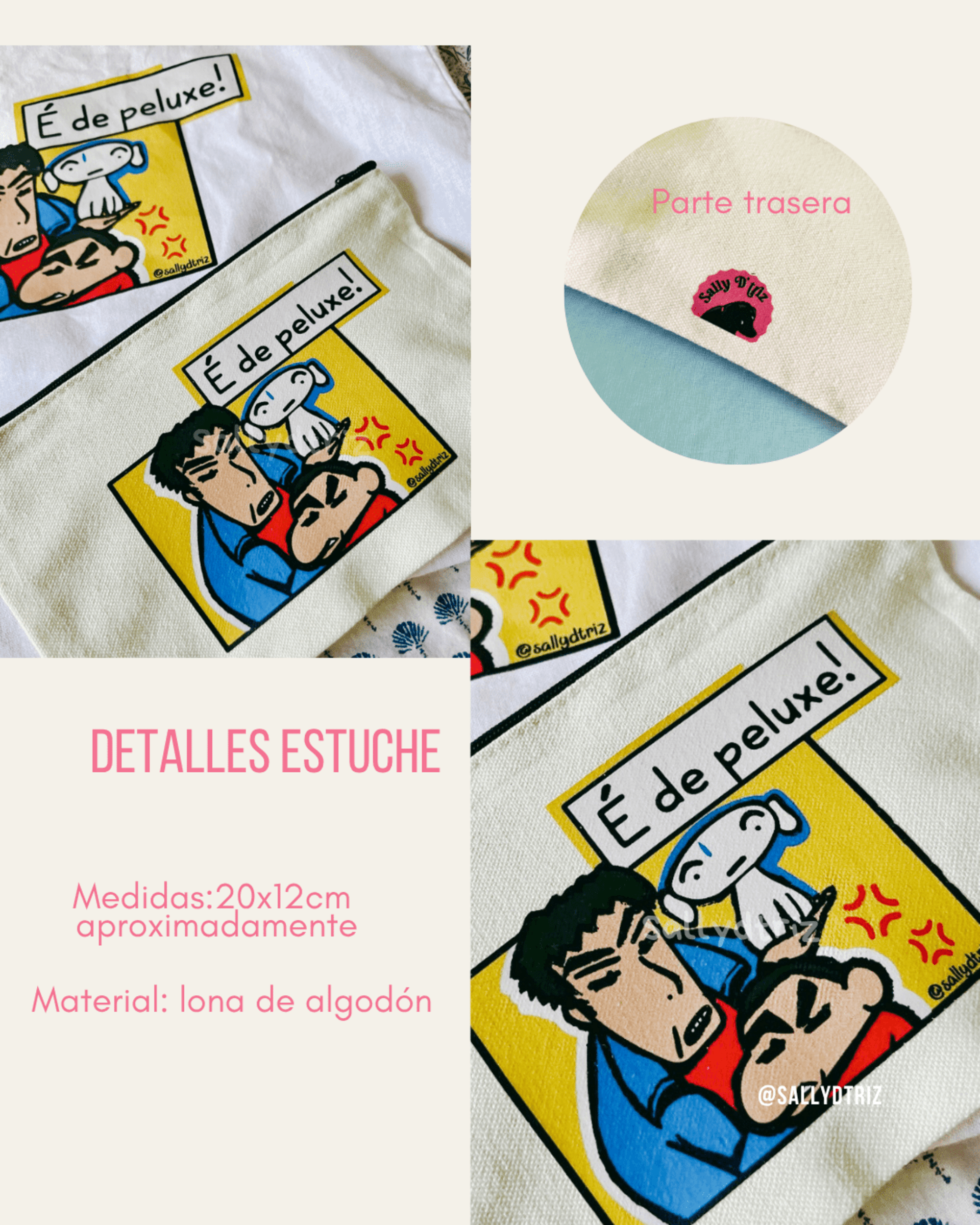 Tote Bag, estuche y pegatina de Shin Chan Peluxe - 2