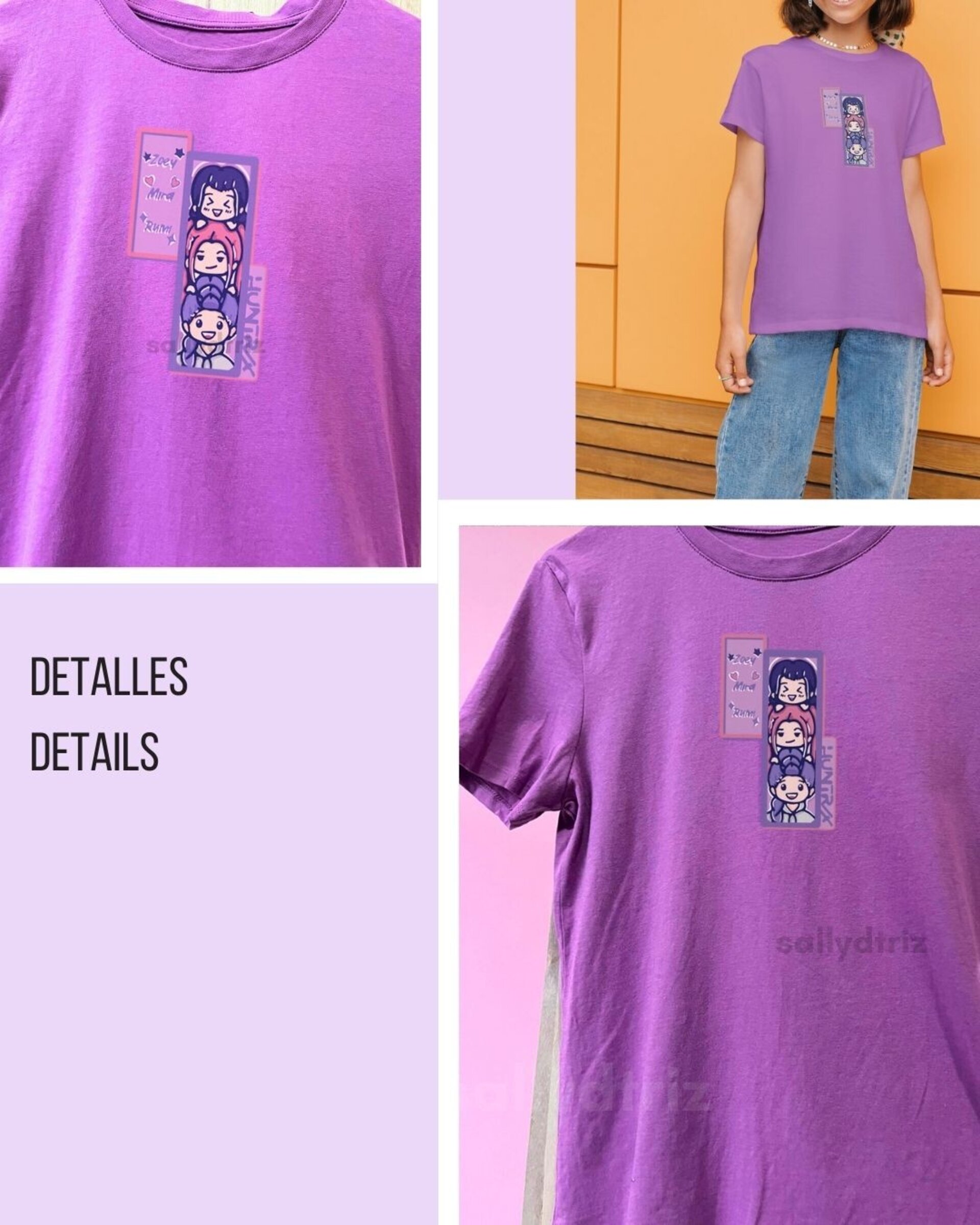 Camisetas crop top y petite- Huntrix Kpop Demon Hunters- T-shirt petite - 2