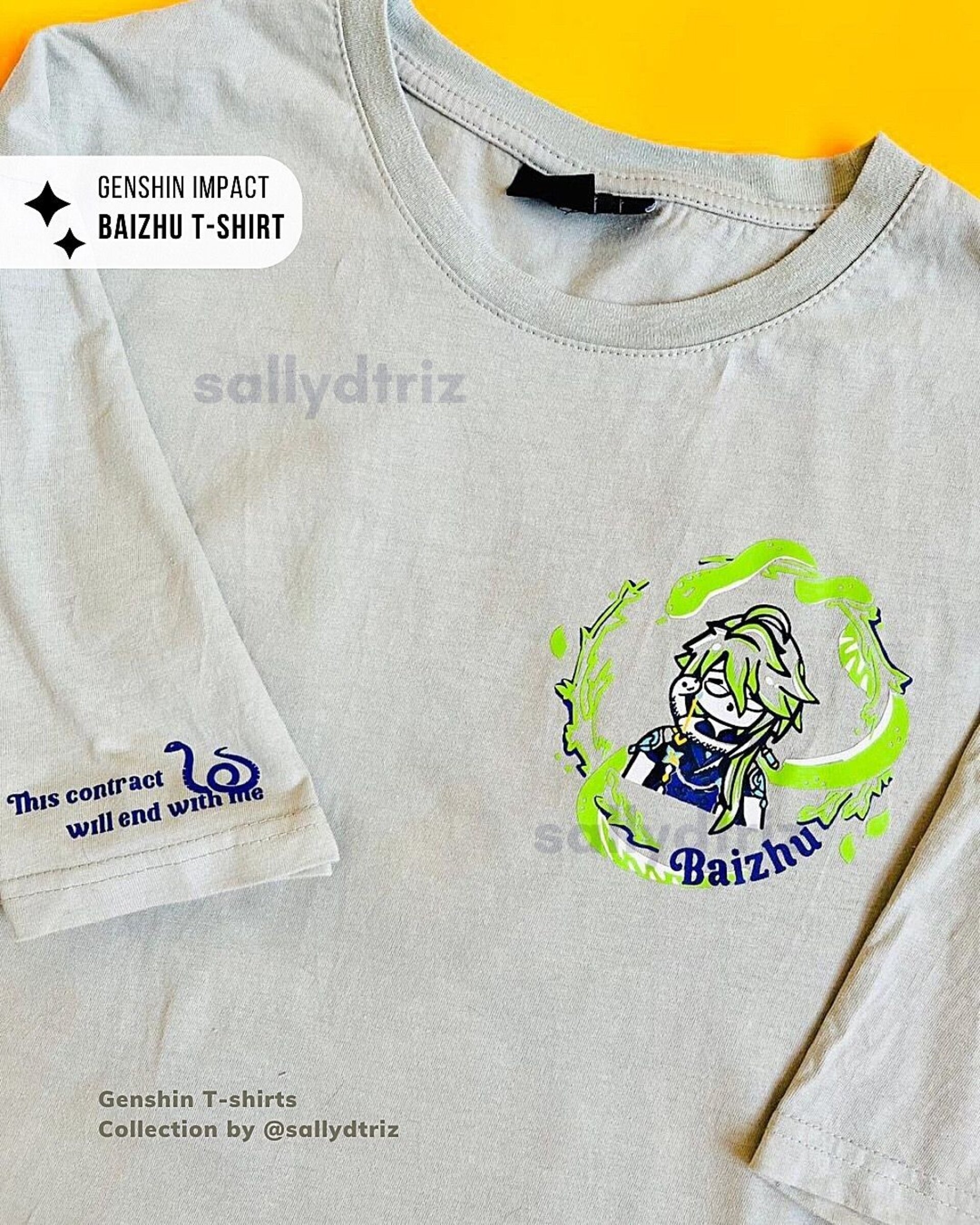 Baizhu Genshin Impact camiseta - 5