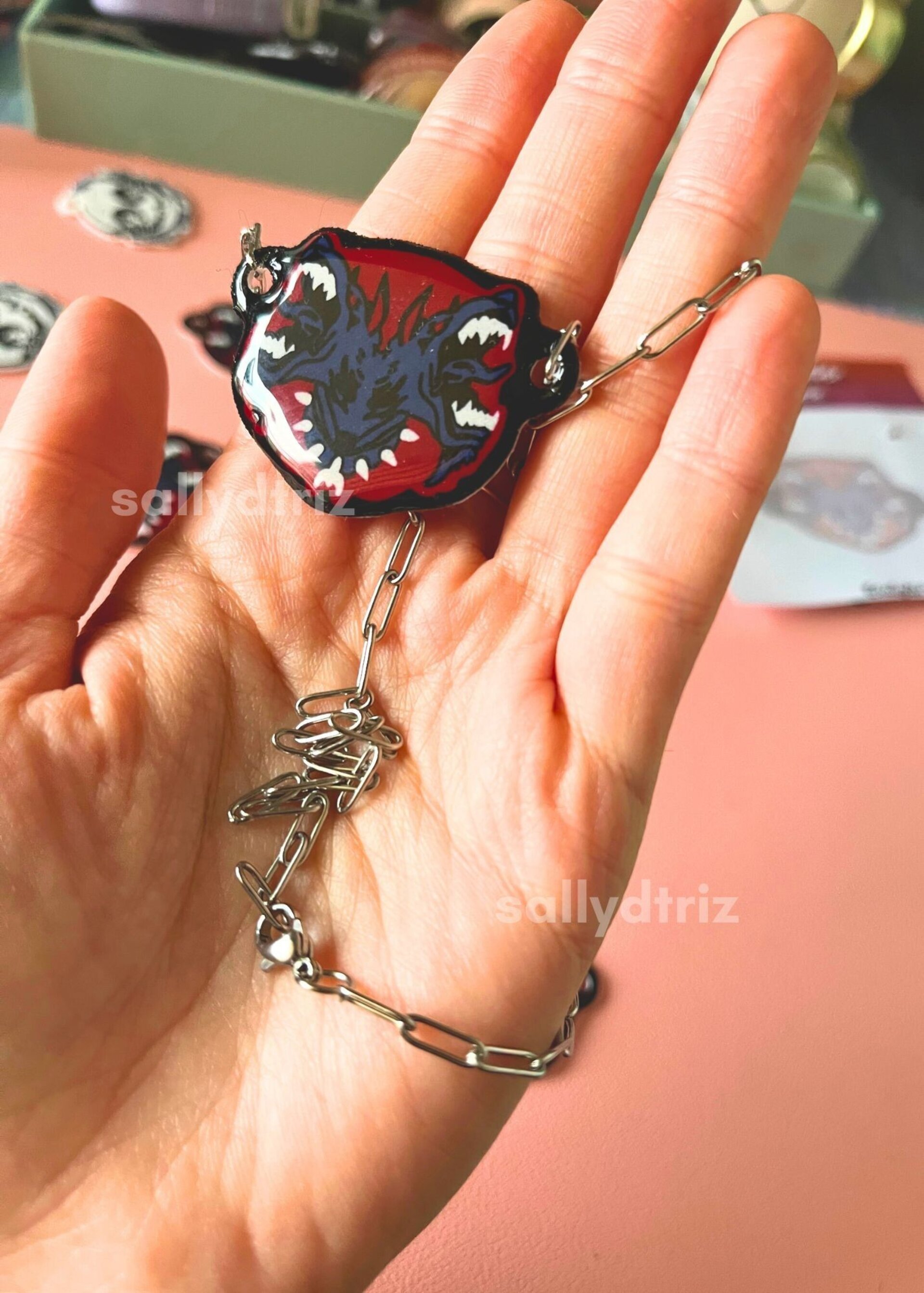 Vi pit fighter necklace READ DESCRIPTION  / Collar de Vi Leer descripción B grad - 3