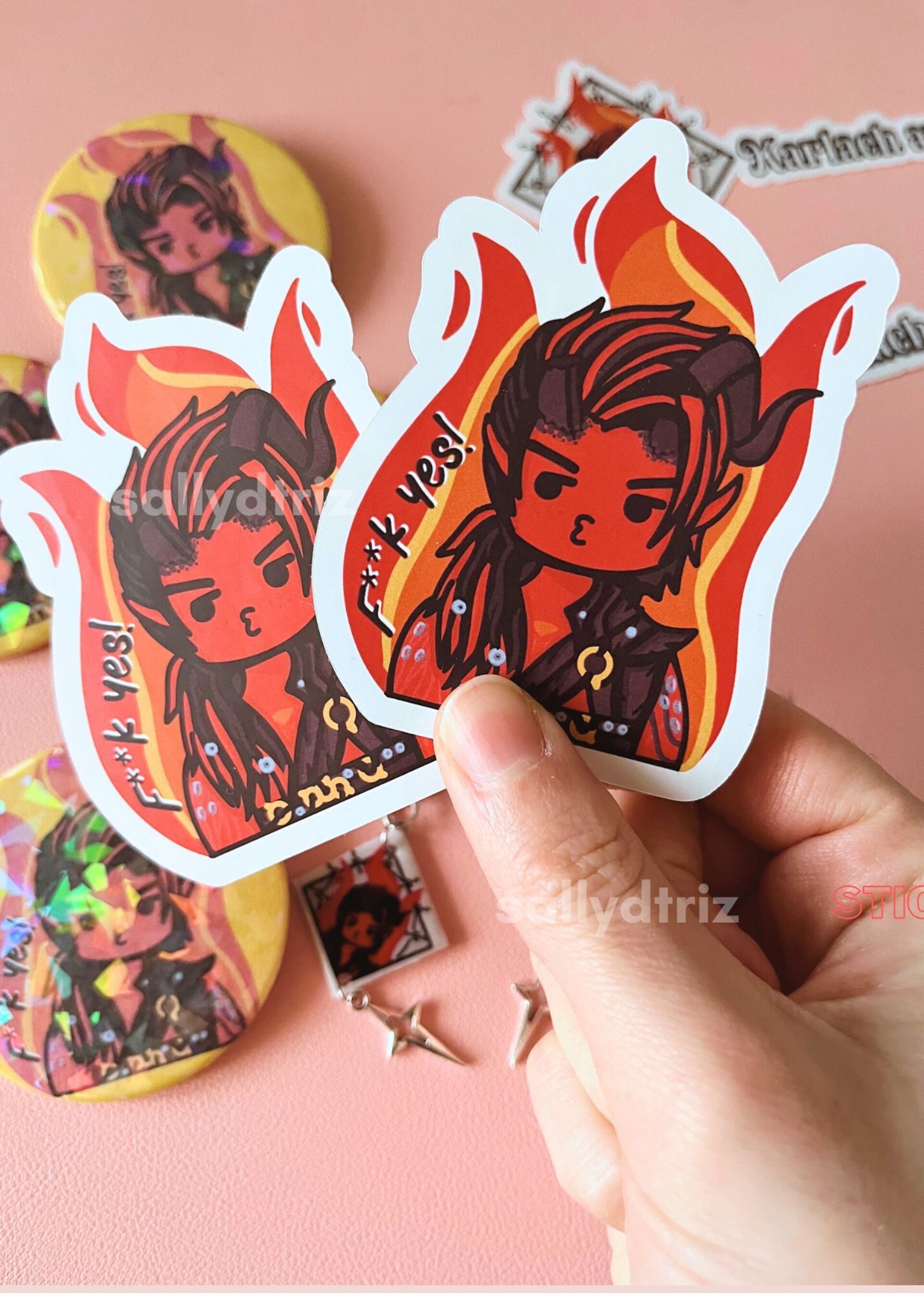 Pegatinas Baldur's gate 3 Karlach / Stickers - 2