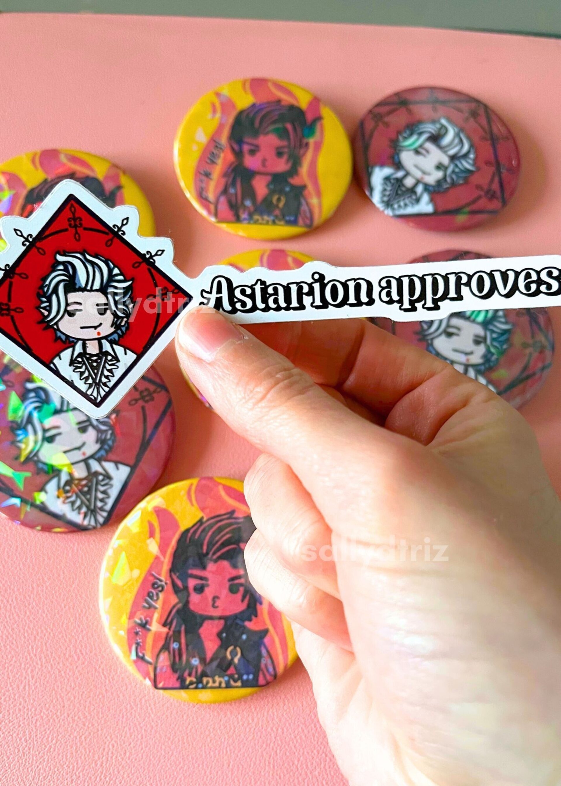 Pegatinas Baldur's gate 3 Karlach Astarion / Stickers - 3