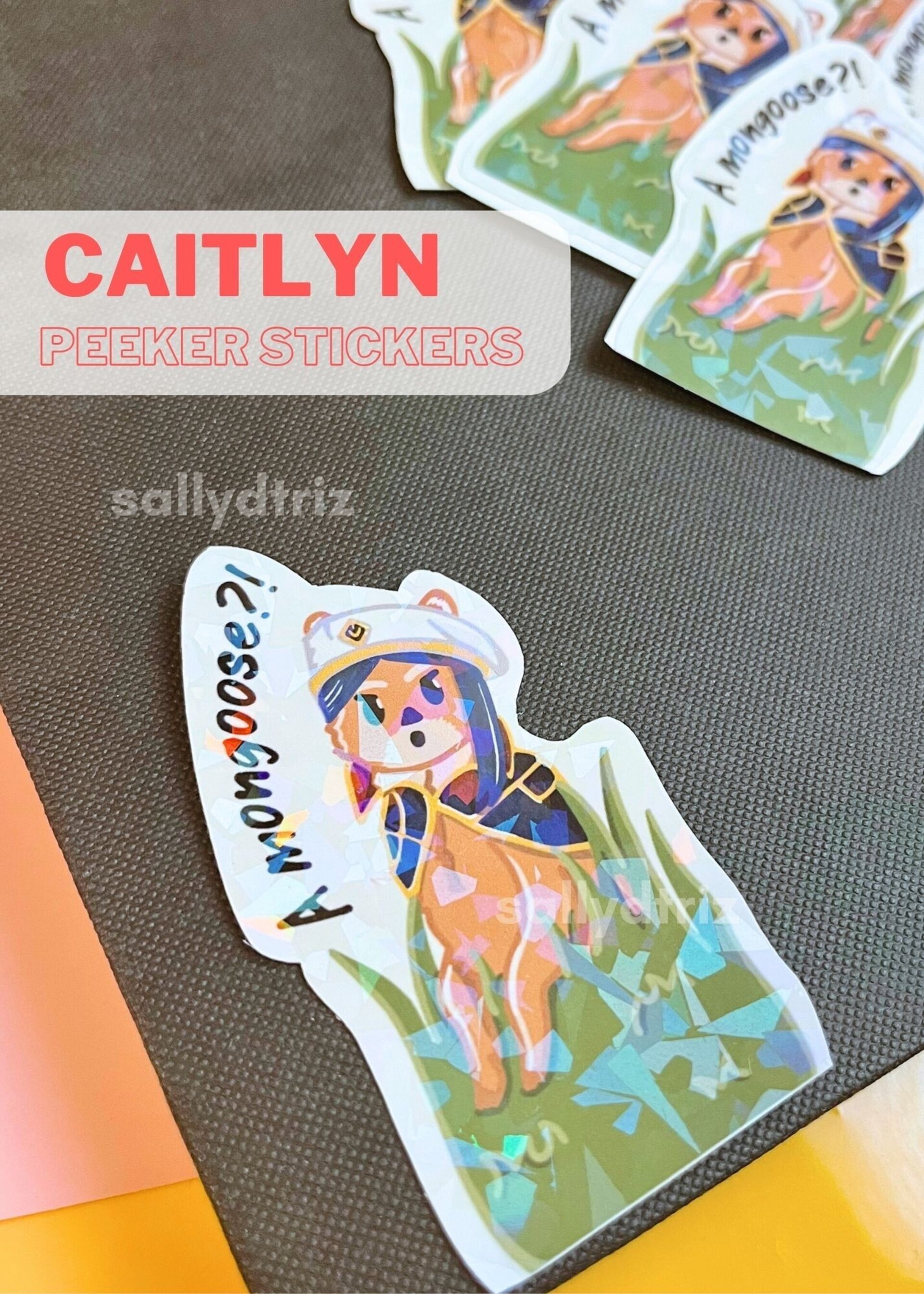 Pegatinas Caitlyn mongoose Arcane peeker sticker - 2