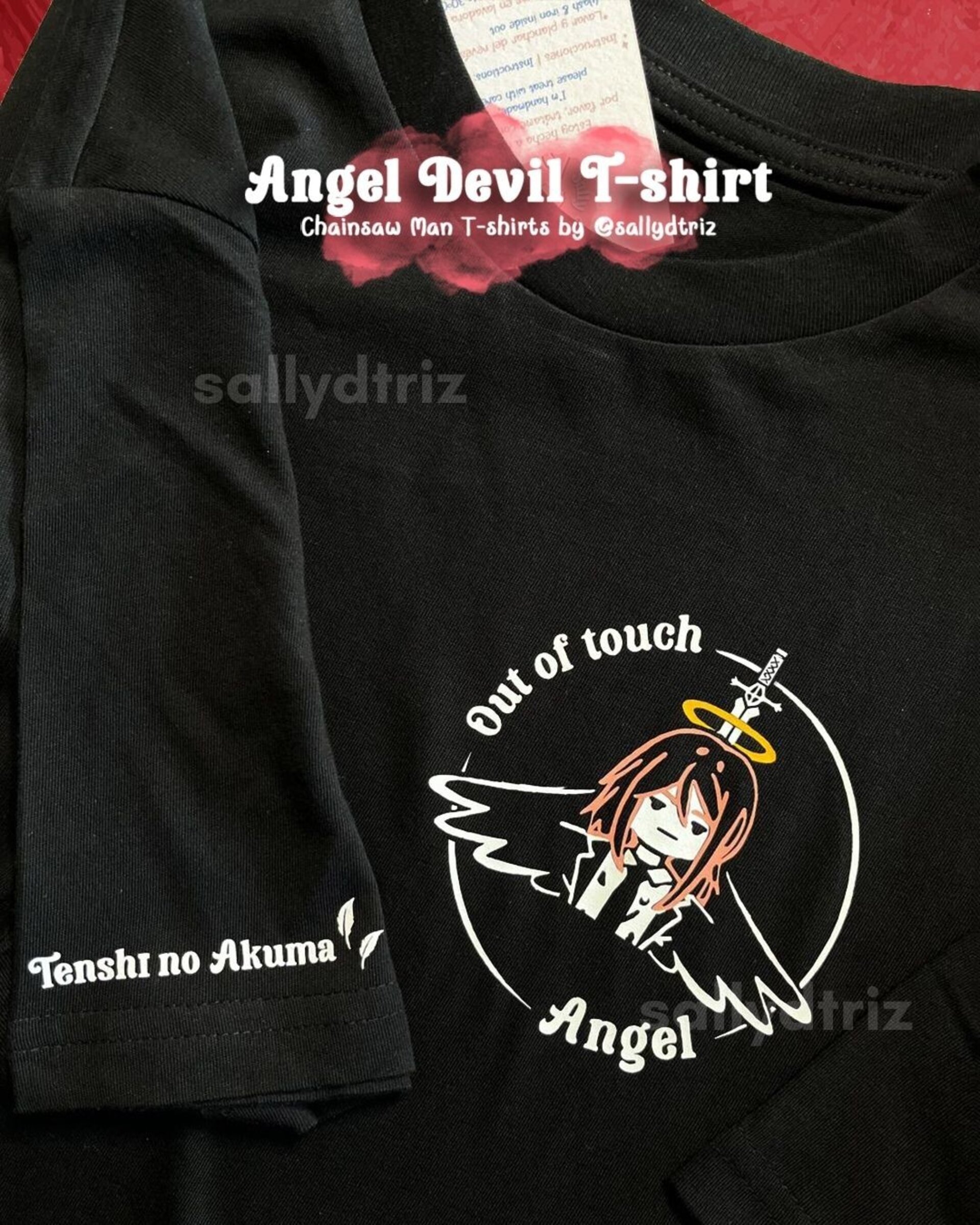 Aki y Angel camisetas Chainsaw man - 2