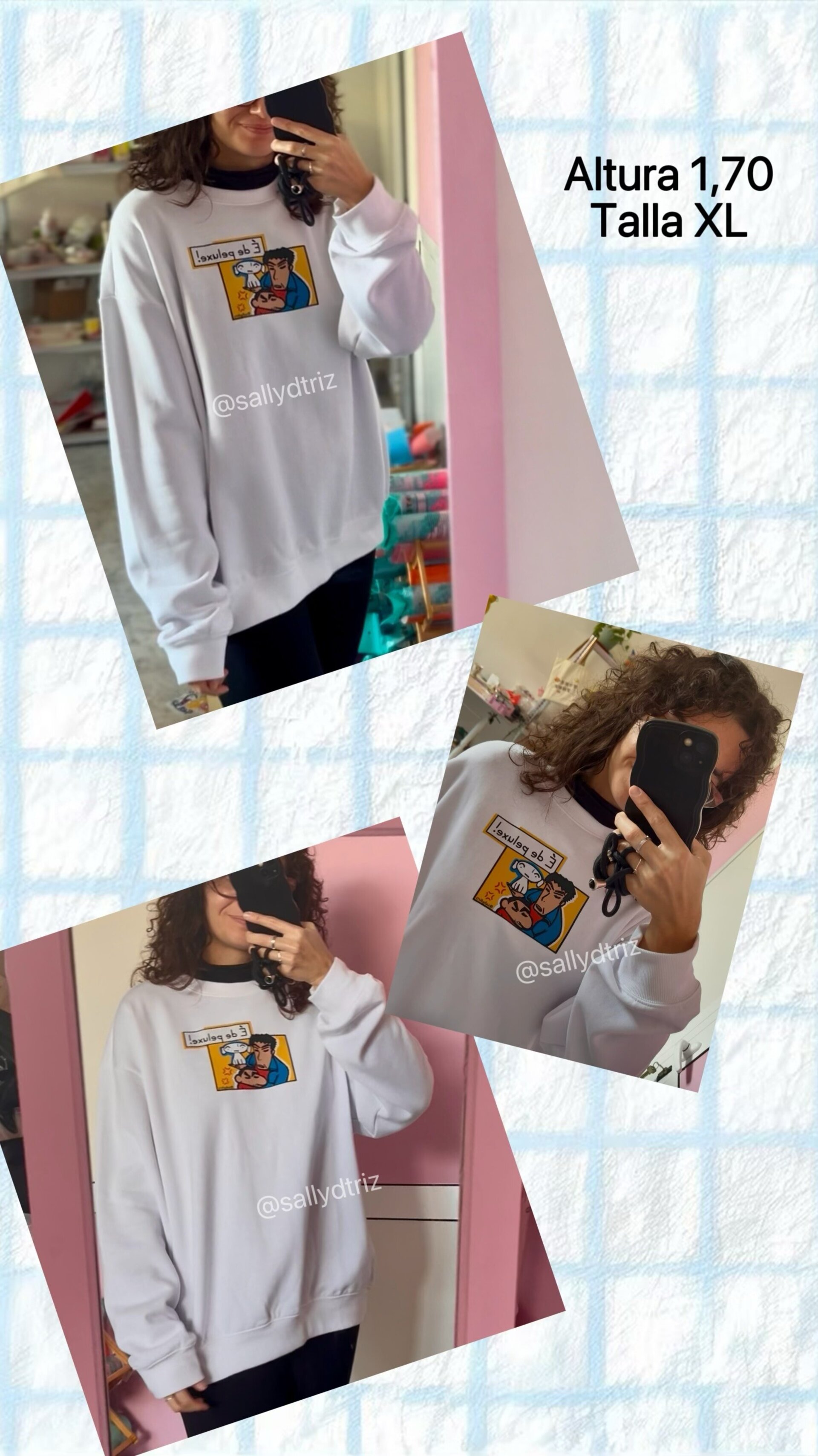 Camisetas y sudaderas BLANCAS o BEIGE É de peluxe Shin Chan - 3