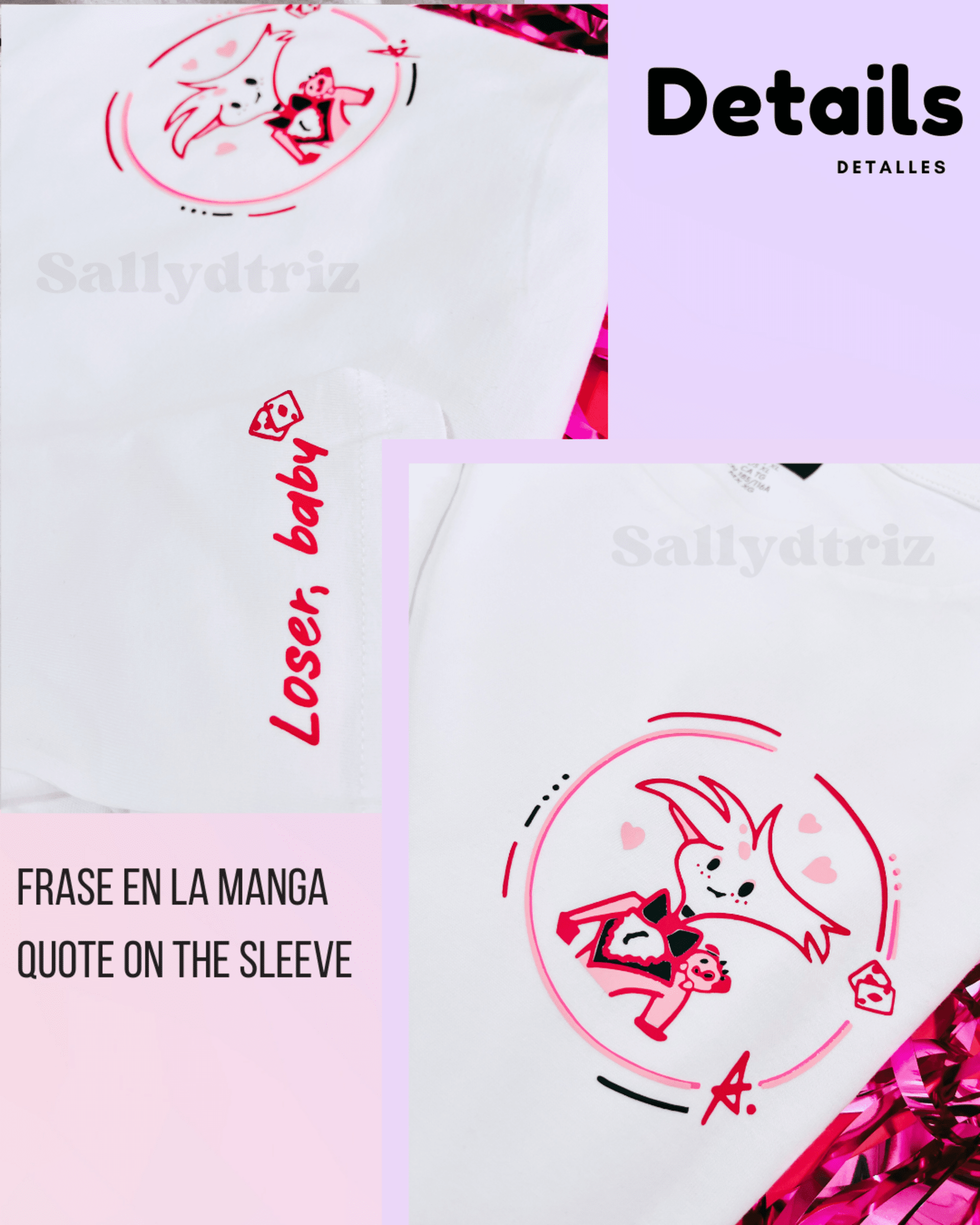 Camiseta y sudadera Ángel Dust Hazbin Hotel - 5
