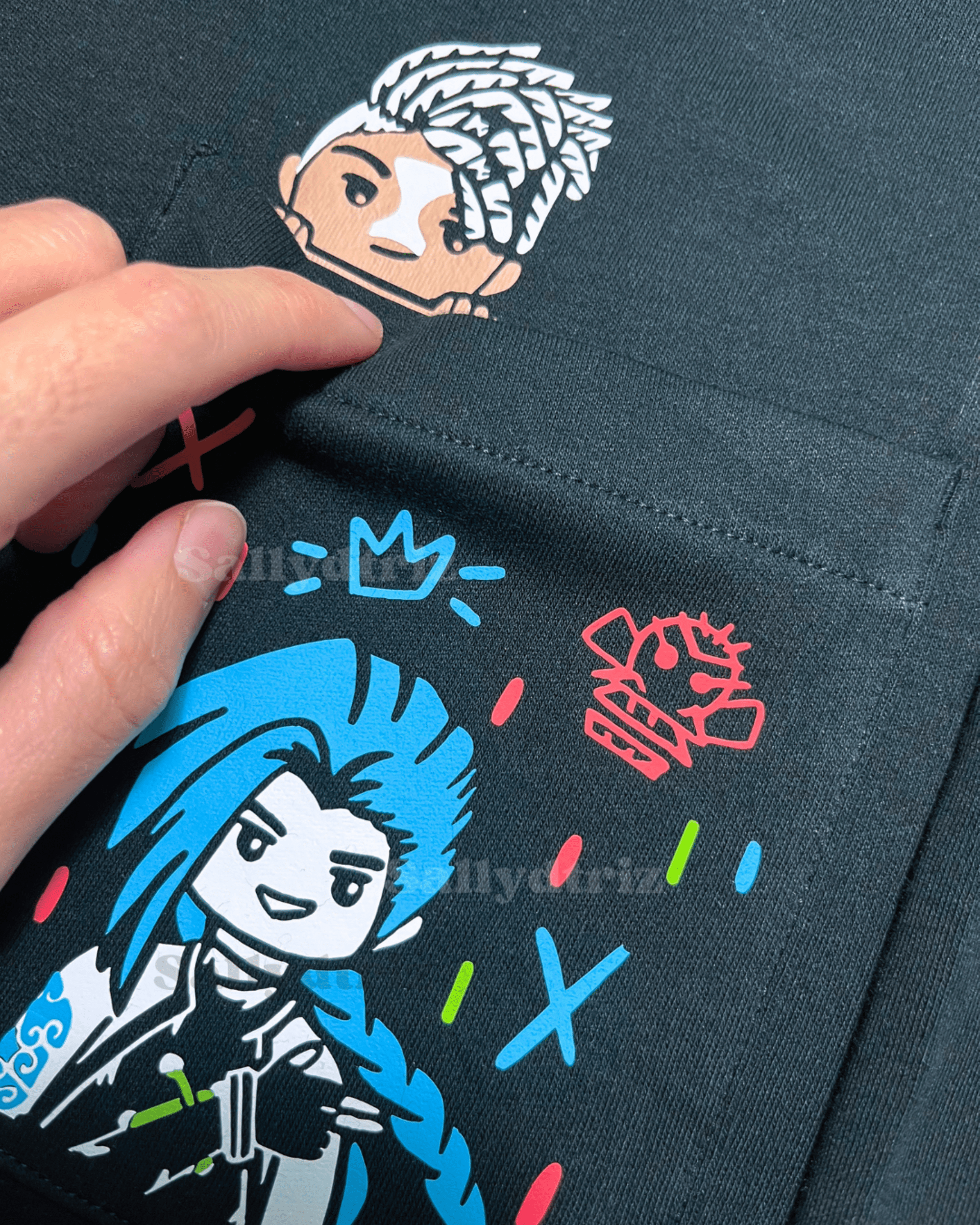 Jinx camiseta con bolsillo con Ekko o Isha - 5