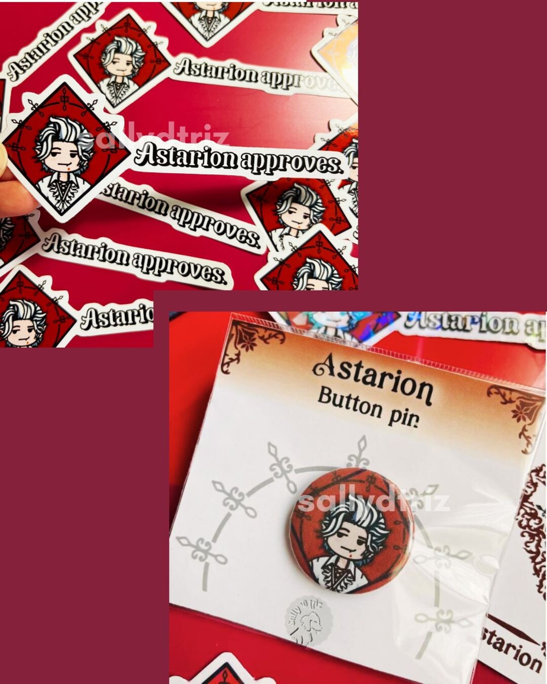 Chapas y pegatinas Astarion BG3 - 2