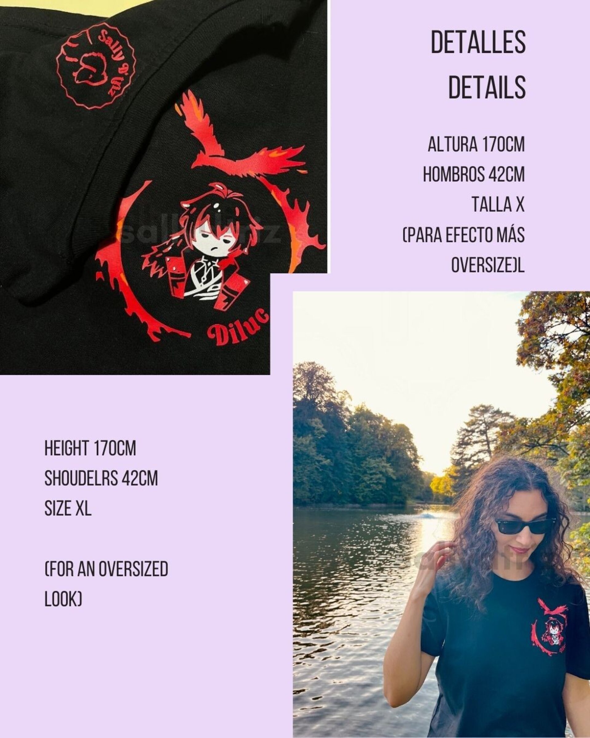 Diluc camisetas y sudaderas Genshin Impact - 5