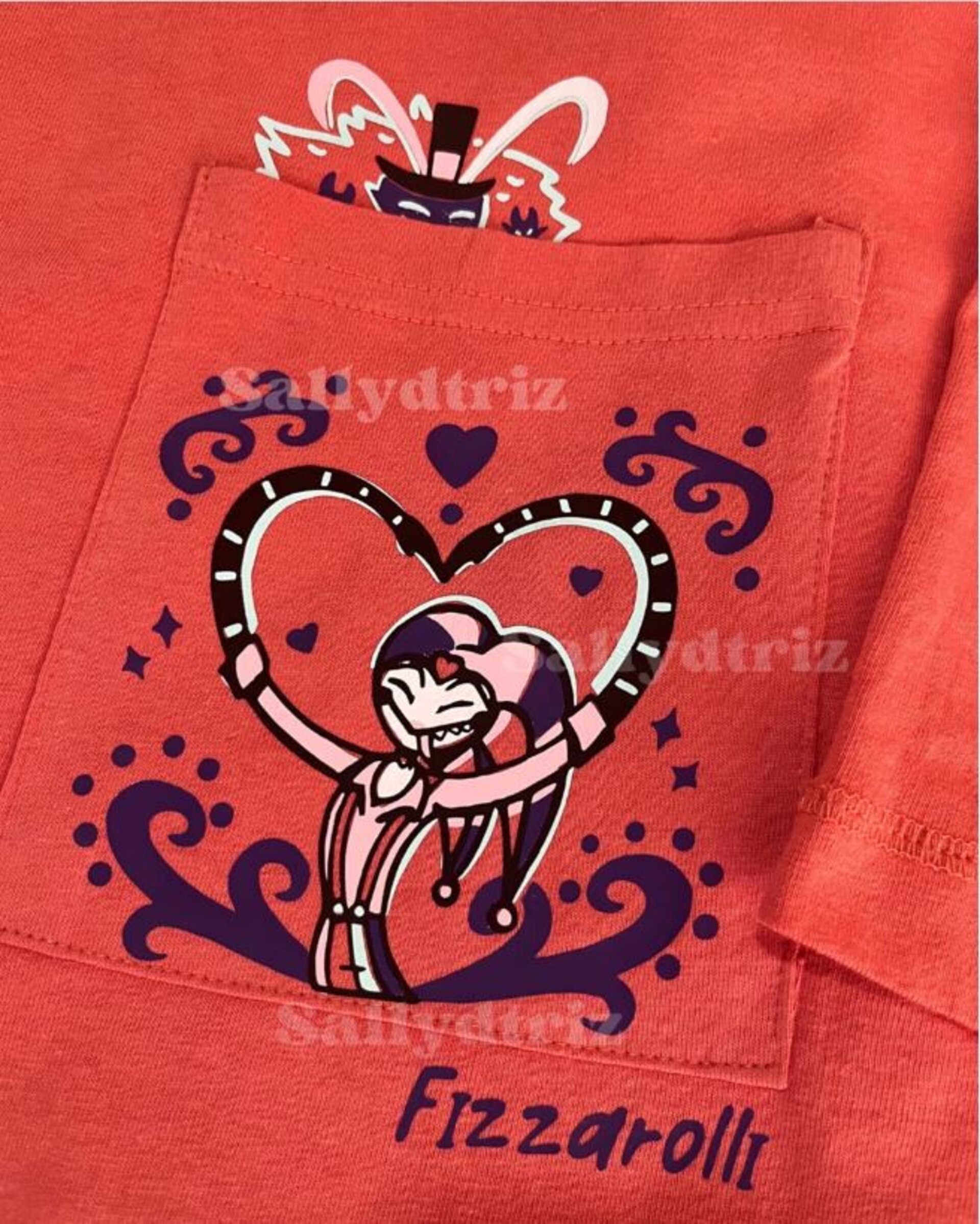 Fizzarolli camiseta con bolsillo Helluva Boss - 4