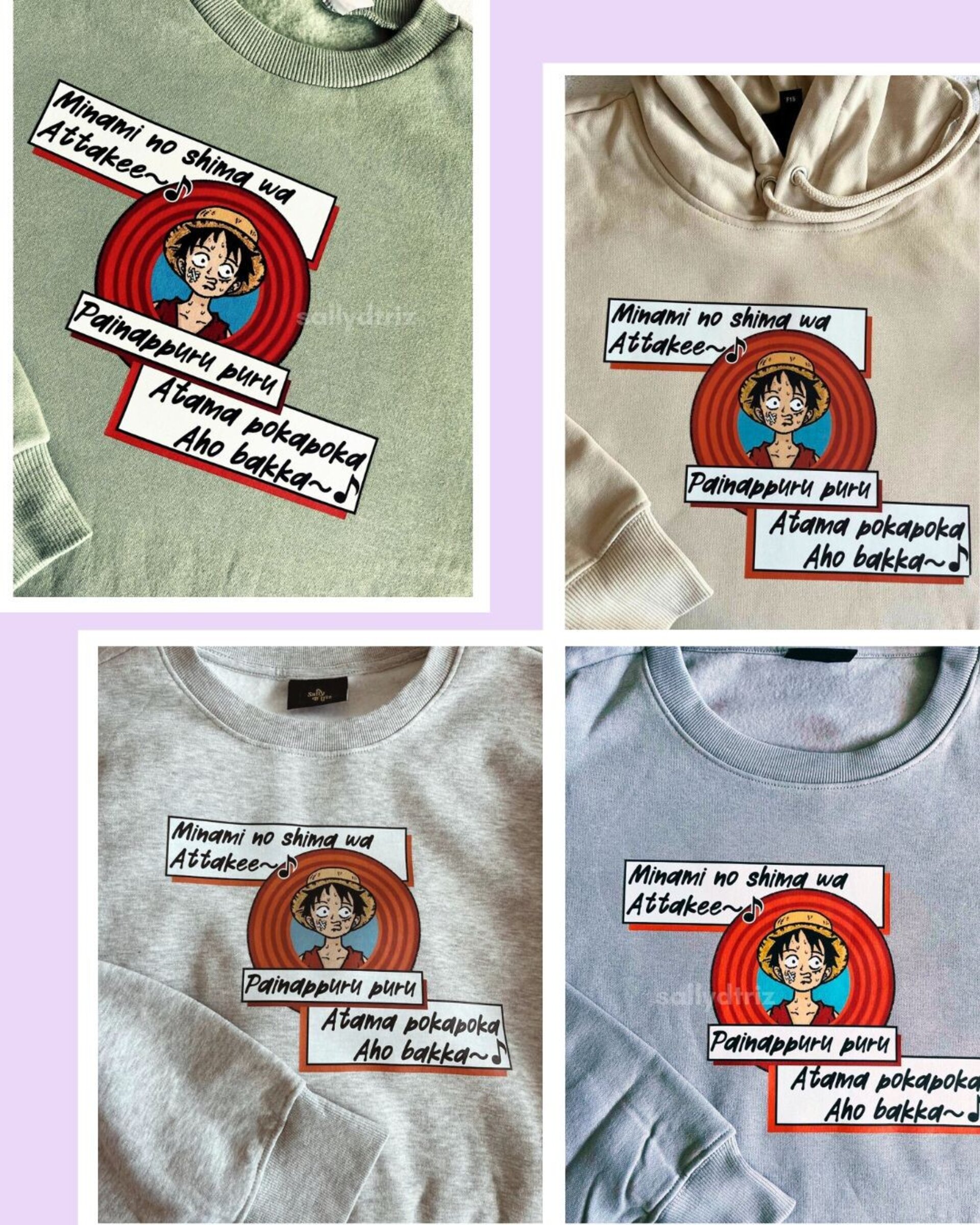 Luffy sudaderas varios colores/ sweatshirts - 2